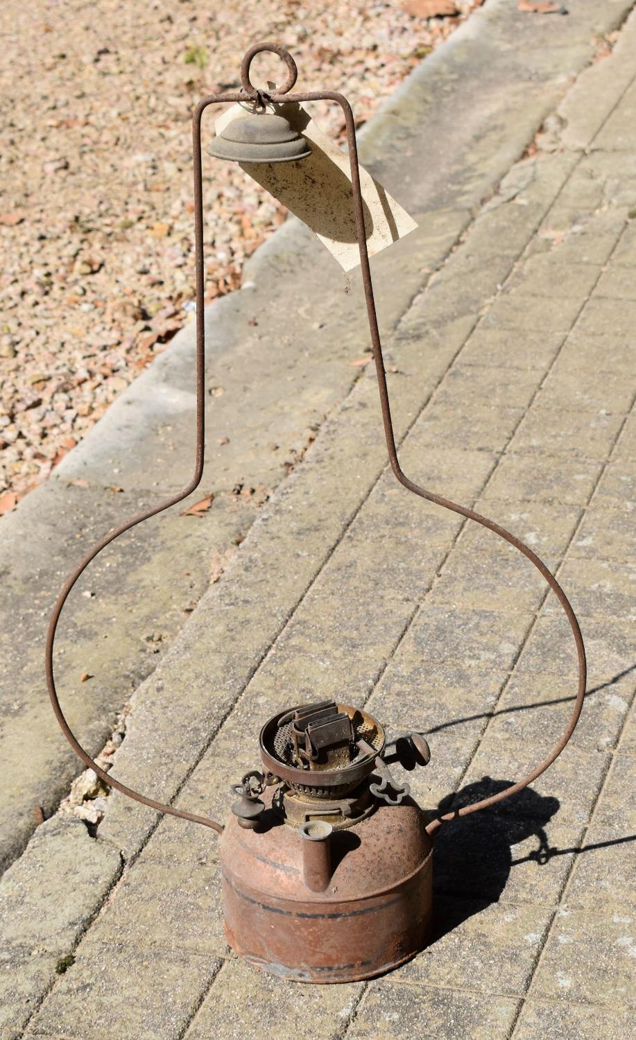 Ensemble de quatre lampes à pétrole