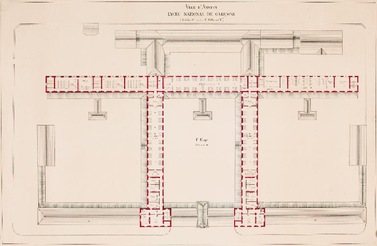 Lycée de garçons, actuellement Lycée Claude-Louis-Berthollet