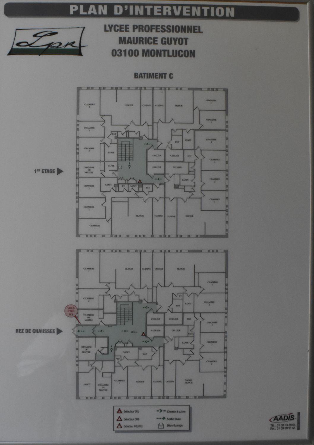 Collège d'enseignement technique, puis lycée professionnel Maurice-Guyot, actuellement immeuble de bureaux et ateliers