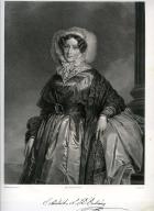 Lithographie de Jean-Adolphe Lafosse - Portrait d'Adélaïde d'Orléans