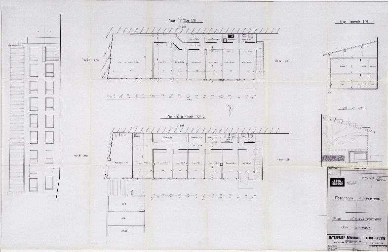 Edifice artisanal, Maison Grosse et Gerlat, puis usine de fabrication de matériaux de construction, entreprise de travaux publics, Entreprise Léon Grosse et Cie, actuellement Entreprise générale Léon Grosse