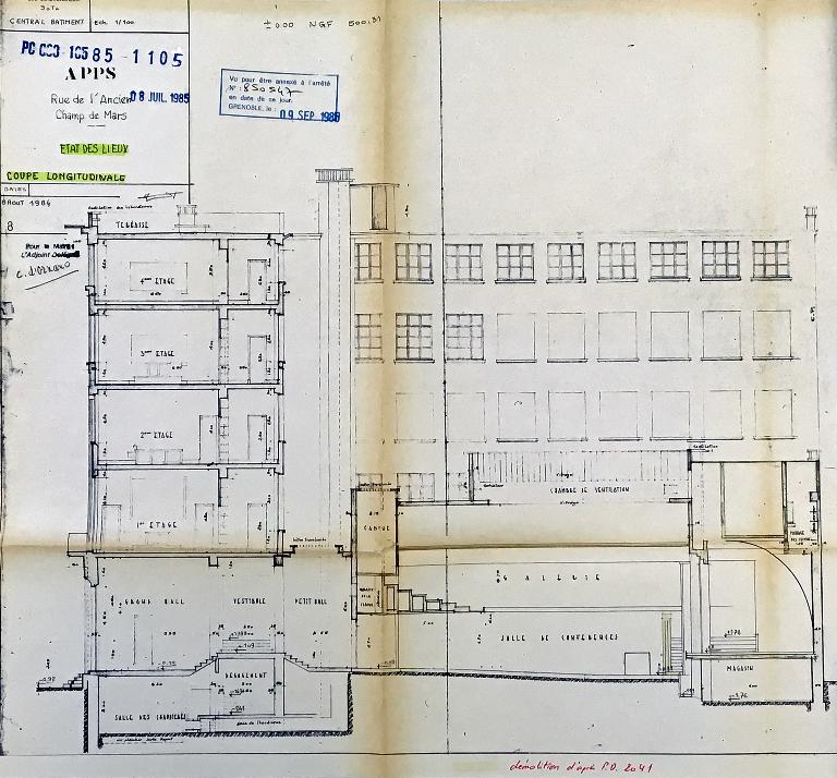 Centre de formation d'apprentis, actuellement lycée d'enseignement général, technologique et professionnel Jean-Jaurès