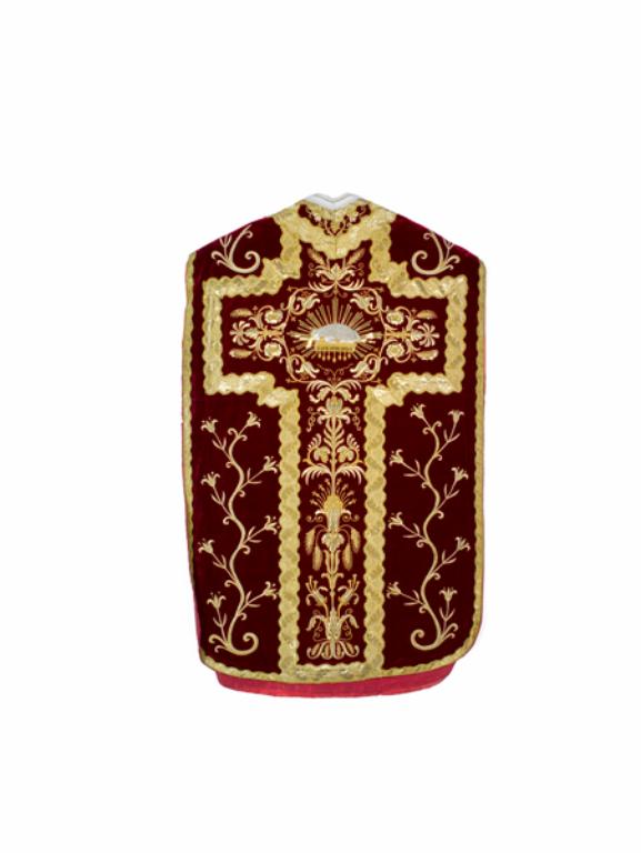 chasuble, étole : ornement rouge n°6