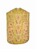 chasuble, étole, manipule, voile de calice, bourse de corporal : ornement rose