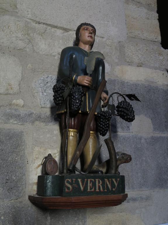 Statue de saint Verny, église de Beaumont