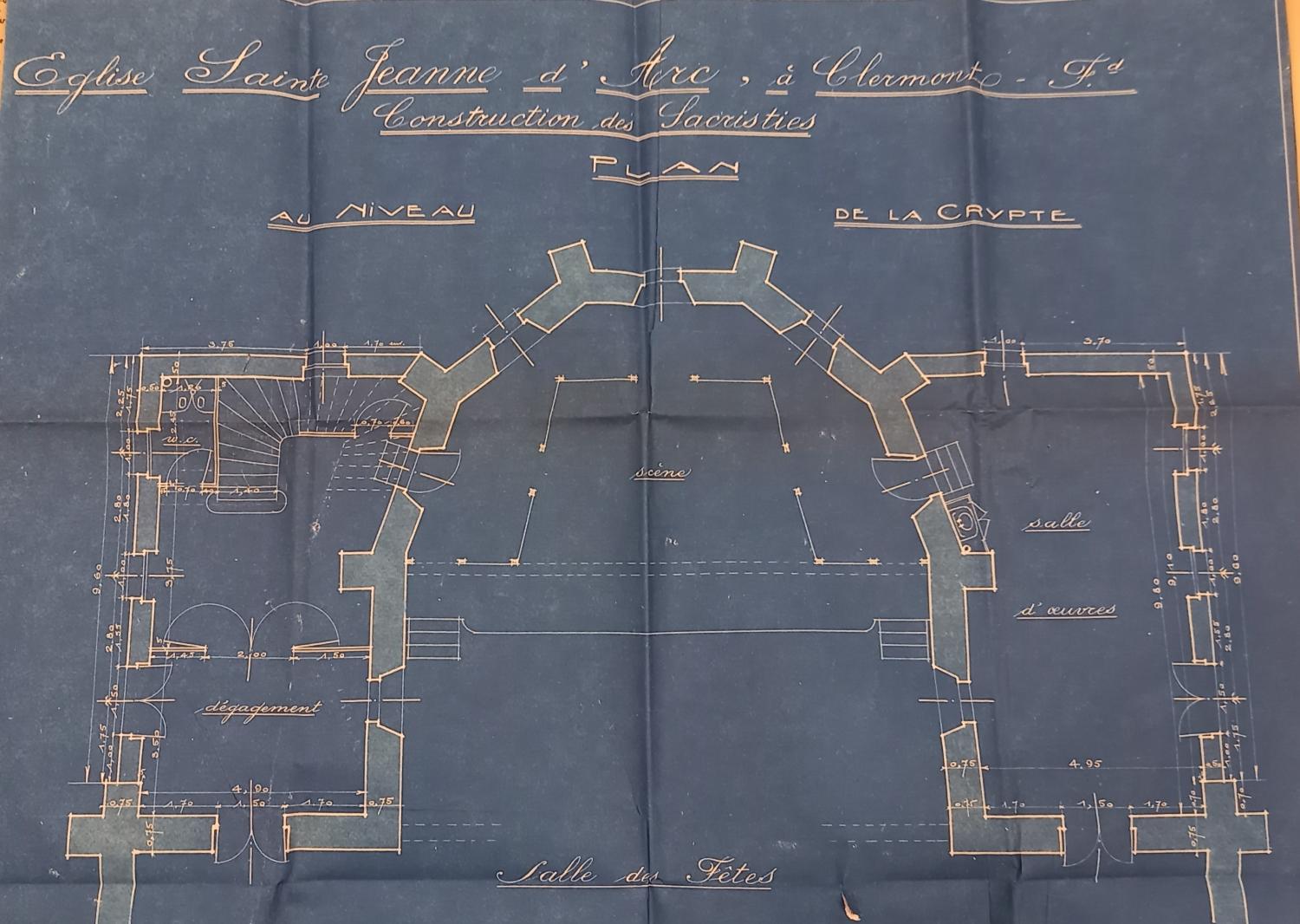 Plan de l'église Jeanne-d'Arc