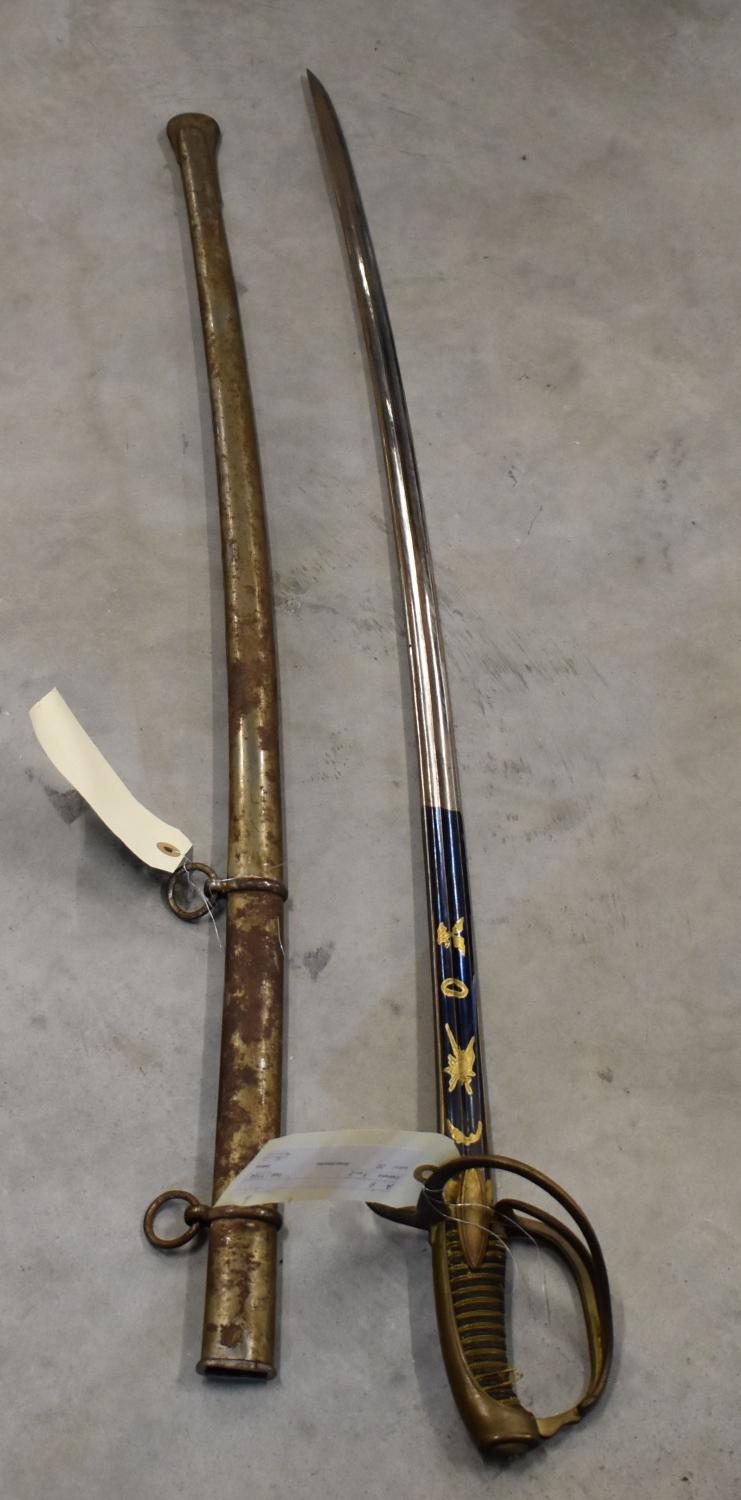 Fourreau d'un ensemble d'un sabre et son fourreau