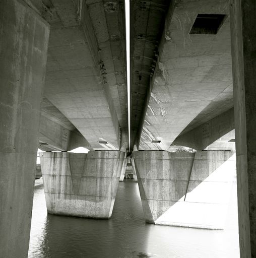 Pont autoroutier dit pont sur la Saône