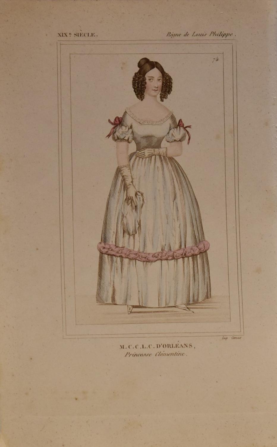 Estampe n° 2 - Portrait de Clémentine d'Orléans