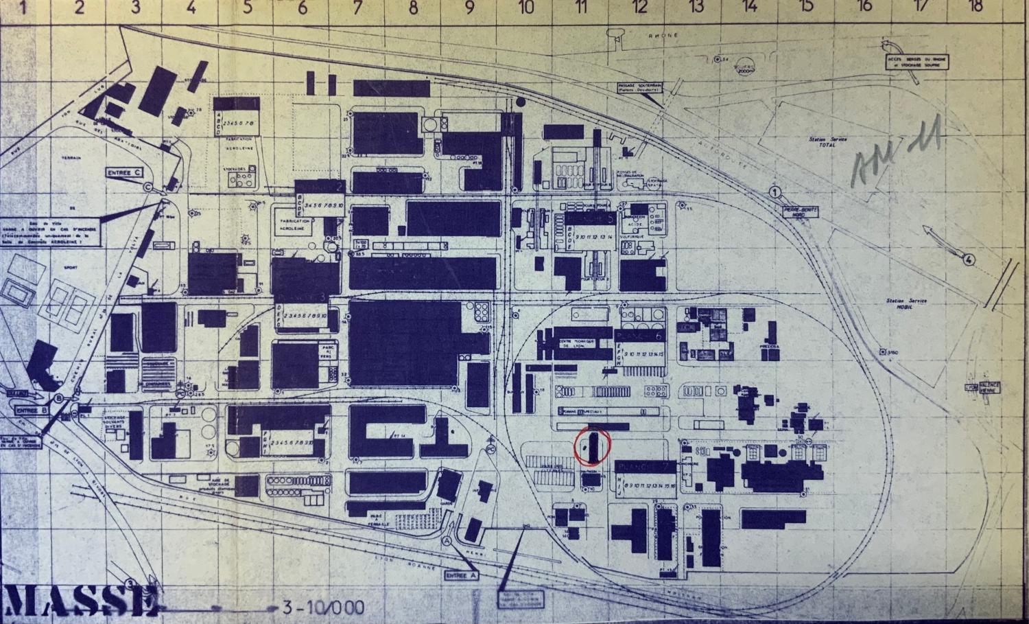 Plan usine Ugine Kuhlmann (PCUK), actuelle Arkema