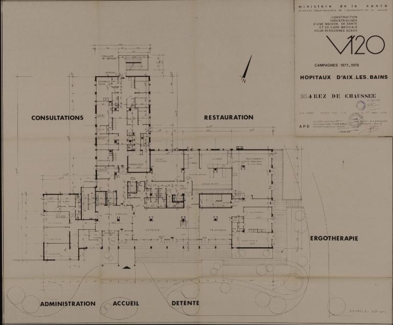 Maison de retraite, dite pavillon V 120 puis pavillon Françon