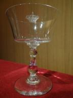 verre-coupe gravé d'une couronne dite couronne impériale russe