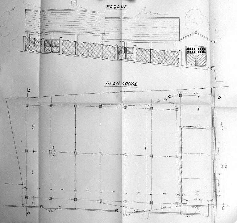 Atelier, gymnase, actuellement atelier, dit Bâtiment G