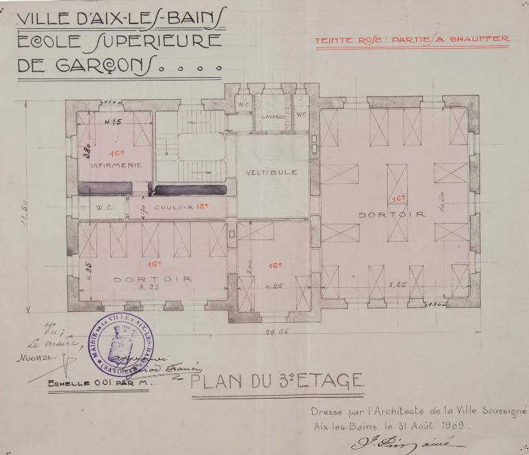 Ecole secondaire, dite Ecole supérieure de garçons Bernascon, puis lycée, dit Lycée Bernascon, actuellement siège d'association, dit Maison des Associations