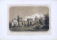 Estampe de Charles Bour - Château de Maulmont