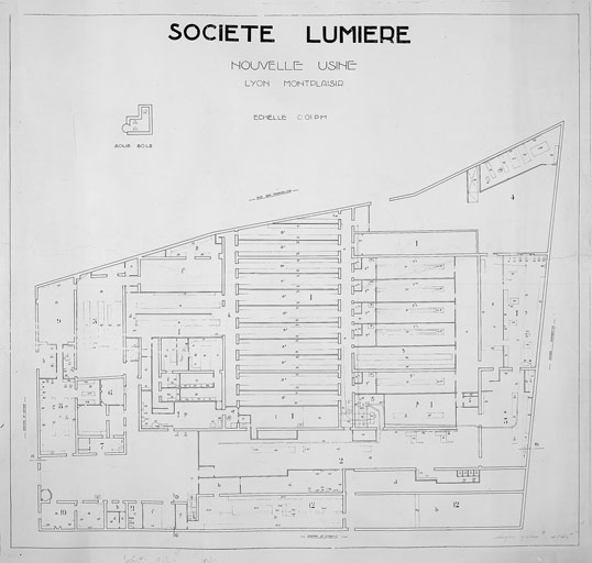 Société anonyme des plaques et papiers photographiques Antoine Lumière et ses fils puis société Lumière puis groupe Ilford France actuellement Institut Lumière cinéma et musée