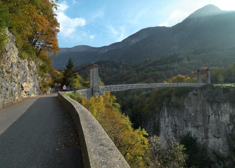 Pont suspendu dit pont de l'Abîme