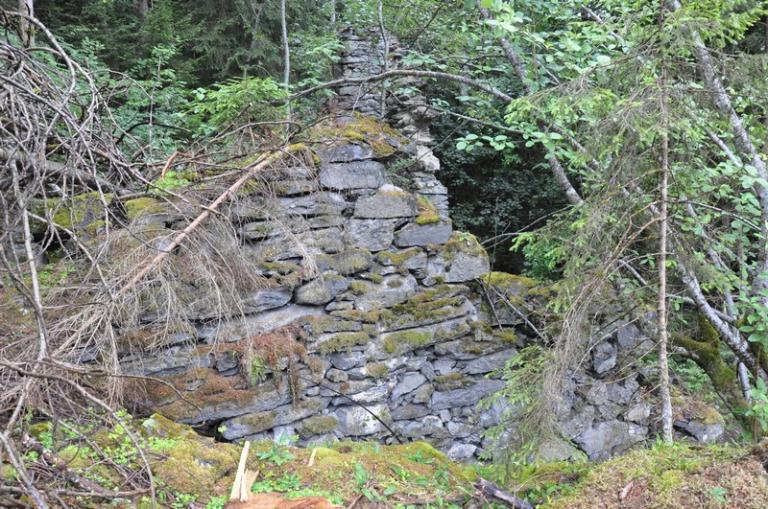 Scierie à bois de la Nouva actuellement vestiges