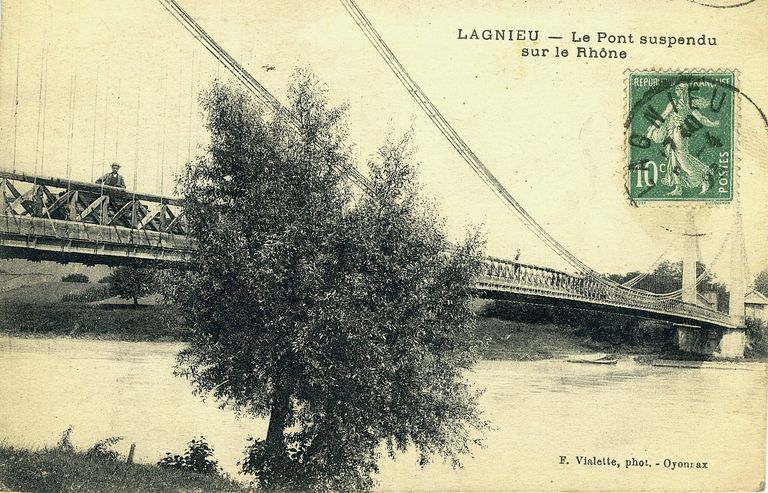 Pont suspendu de Lagnieu (détruit)