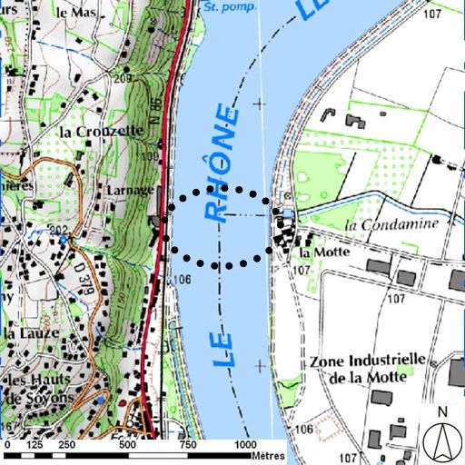 Bac puis bac à traille de Soyons (disparu)