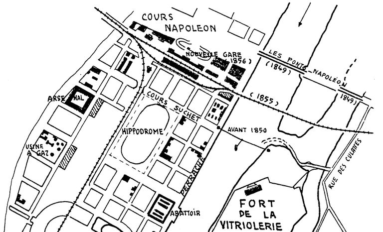 Bac à traille de la Mouche (nord), ou bac à traille de Perrache (disparu)