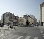 Ensemble de trois immeubles sur rue avec atelier à l'arrière