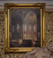 tableau : Vue n°1 de l'intérieur de la chapelle de Dreux