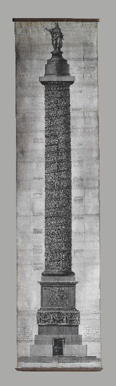 Estampe (eau-forte) : Vue de l'élévation principale de la colonne Antonine