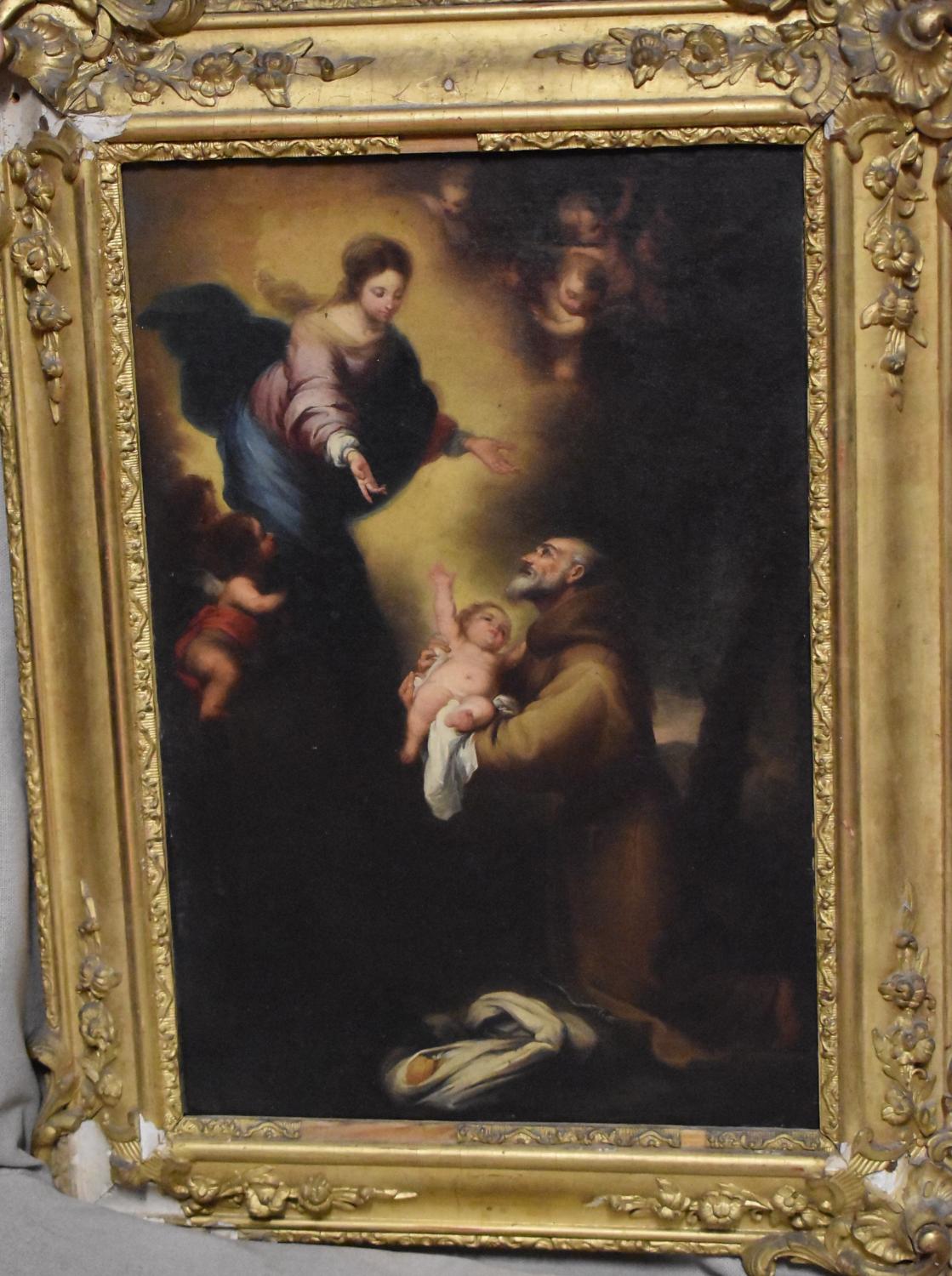 Tableaux religieux d'après Bartolomé Esteban Murillo (6) : 1. Saint Thomas de Villeneuve faisant l'aumône ; 2. Adoration des bergers (L') ; 3. Sainte Juste et sainte Rufine ; 4. Saint Felix de Cantalice ; 5. Saint Joseph et l'Enfant Jésus ; 6. Saint Jean-Baptiste