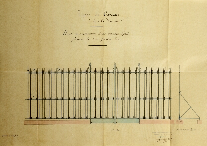 Lycée de garçons, actuellement lycée Champollion