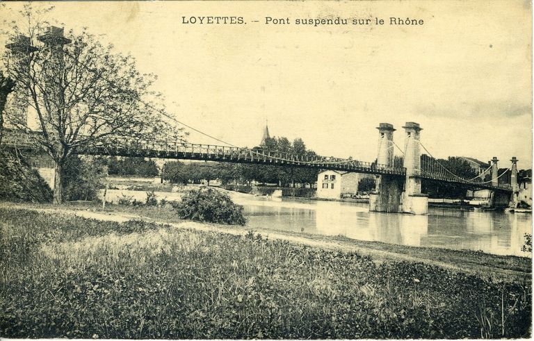 Pont suspendu de Loyettes (détruit)