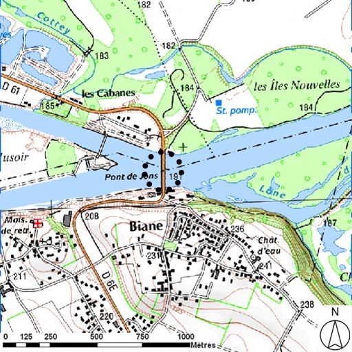 Bac, et bac à traille de Jons (disparus)