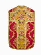 chasuble, étole : ornement rouge n°1