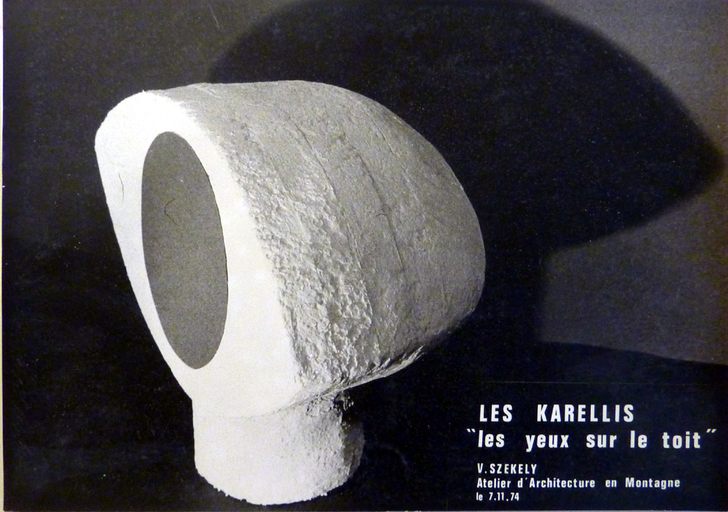 Sculpture : Les Yeux sur le toit