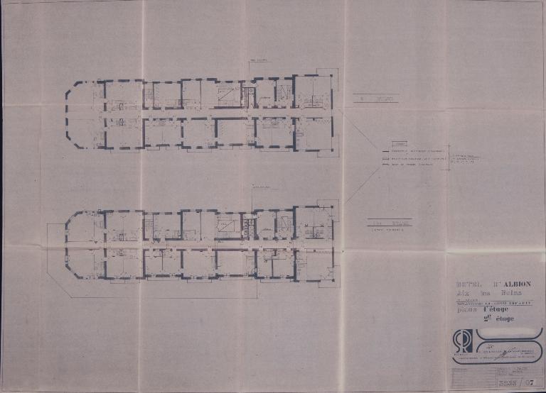 Hôtel de voyageurs, dit Hôtel d'Albion, actuellement immeuble à logements, dit Résidence L'Albion