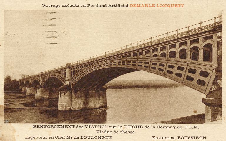 Pont ferroviaire dit viaduc de la Méditerranée, ou dit viaduc de Chasse ou dit viaduc de Givors, actuellement pont ferrovière en arc