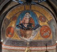 Peinture monumentale : Christ en majesté