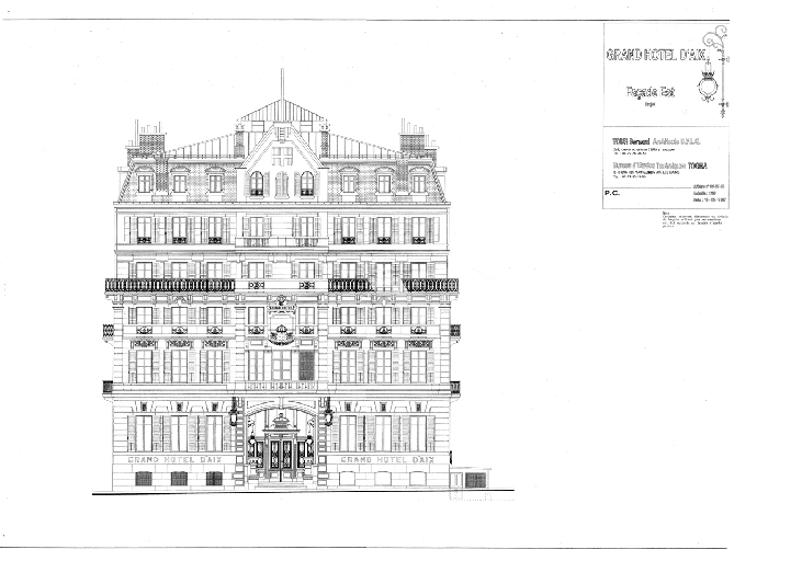 Hôtel de voyageurs, Hôtel Royal, puis Hôtel Impérial, puis Grand-Hôtel d'Aix, actuellement immeuble