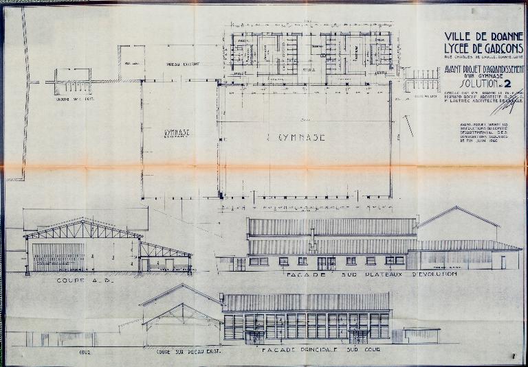 Manoir de Chènevoux, puis collège de jésuites, puis école centrale, puis lycée de garçons, actuellement lycée d'enseignement secondaire Jean-Puy