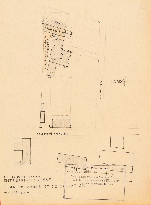 Edifice artisanal, Maison Grosse et Gerlat, puis usine de fabrication de matériaux de construction, entreprise de travaux publics, Entreprise Léon Grosse et Cie, actuellement Entreprise générale Léon Grosse