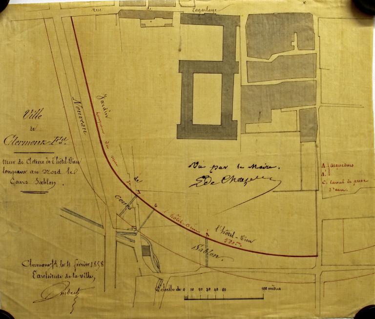 Hôtel-Dieu de Clermont-Ferrand : le site de 1764 à 2014.