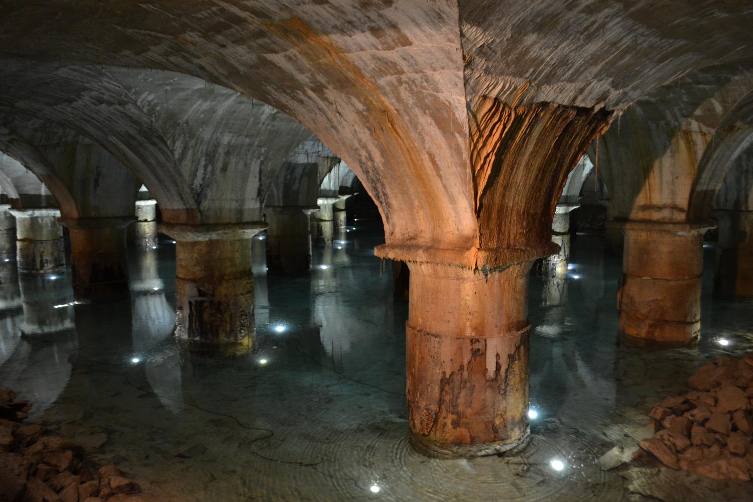 Usine des eaux de Saint-Clair et pompe de Cornouailles actuellement musée