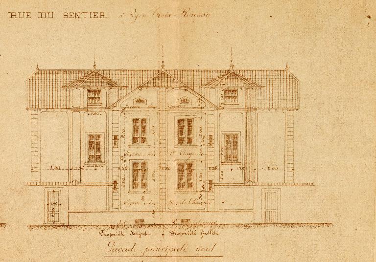 Ensemble de deux maisons jumelles, dites villas