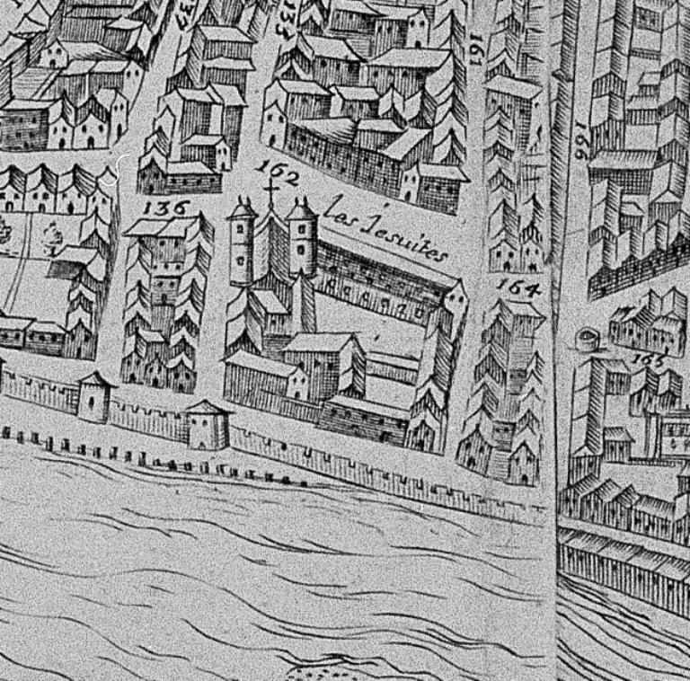 Plan de Simon Maupin, 1659, détail (AC Lyon. 1 S 171)