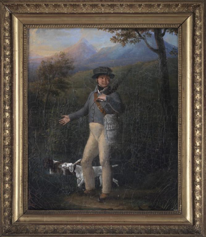 Portrait du baron d’Allard. Huile sur toile, datée de 1825 et signée du monogramme MD (Montbrison, musée d’Allard).