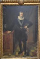 Tableau d'après Frans Pourbus le Jeune - Portrait de Henri IV roi de France en costume noir