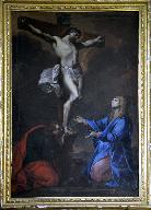 Le Christ en croix entre la Vierge et saint Jean