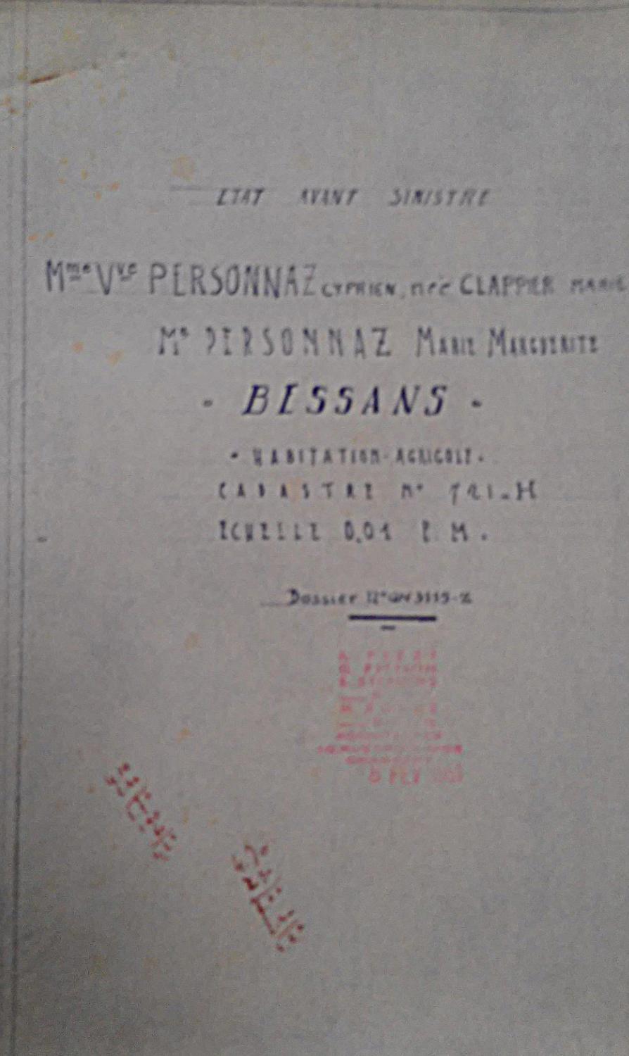 Ensemble de maisons de la reconstruction à Bessans
