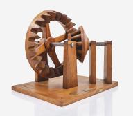 Instrument de démonstration en mécanique des solides : engrenage conique à lanterne