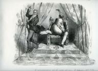 Estampe d'Auguste Desperet (1833) - La reconnaissance est la vertu des rois